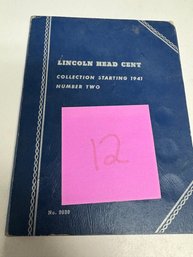 Lincoln Head Cent 1940-60 Book 12
