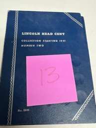 Lincoln Head Cent 1941-60 Book 13