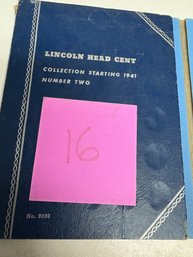 Lincoln Head Cent 1941-70s Book 16