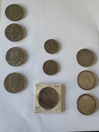 Eisenhower Dollars And Kennedy Half Dollars