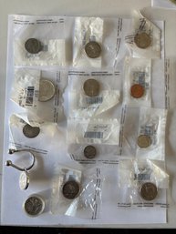 Various Uncirculated Coins Packaged