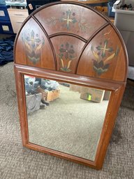 Vintage Wooden Wall Mirror