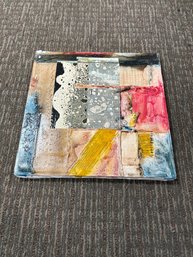 A Mixed-media Collage, Likely Created By Abstract Expressionist Artist Grace Hartigan