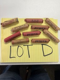 10 Rolls Of Wheat Pennies