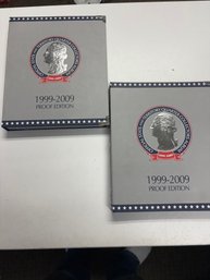 Official State And Territory Quarter Collectors Albums Proof Editions 1999-2009