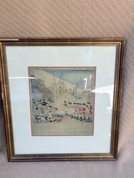 Framed Print Of 'the Bloody Massacre'