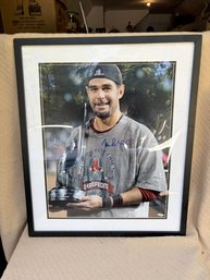 Authentic Signed Mike Lowell 2007 World Series MVP Photo