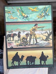 Acrylic Painting 'the Big Sky' Signed