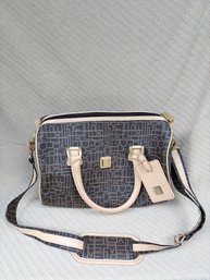 Diane Von Furstenberg Brown Monogram Travel Satchel