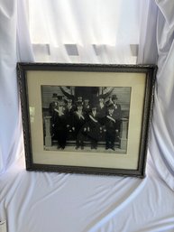 Vintage Black Nd White Group Photo Of Fraternal Organization