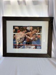 Framed Autographed Photograph Of Manny Pacquiao