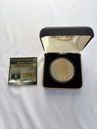 Greg Maddux Commemorative Medallion