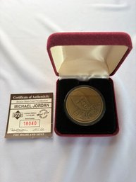Michael Jordan Commemorative Bronze Medallion