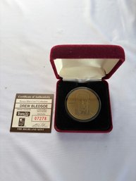 Drew Bledsoe Limited Edition Official Bronze Coin