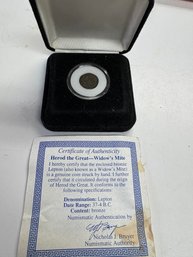 Genuine Bronze Lepton Also Know As Widows Mite