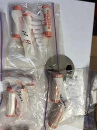 14 Bags Of Unopened Coins Rolled From Various States (44 Rolls Total Face Value $440)
