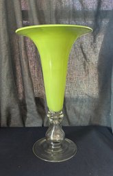 Vintage Large Green Vase
