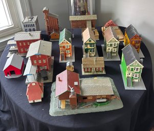 Large Collection Of Model Railroad Buildings And Structures