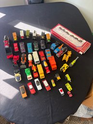Collection Of Die Cast Toy Vehicles Primarily Matchbox Cars And Trucks