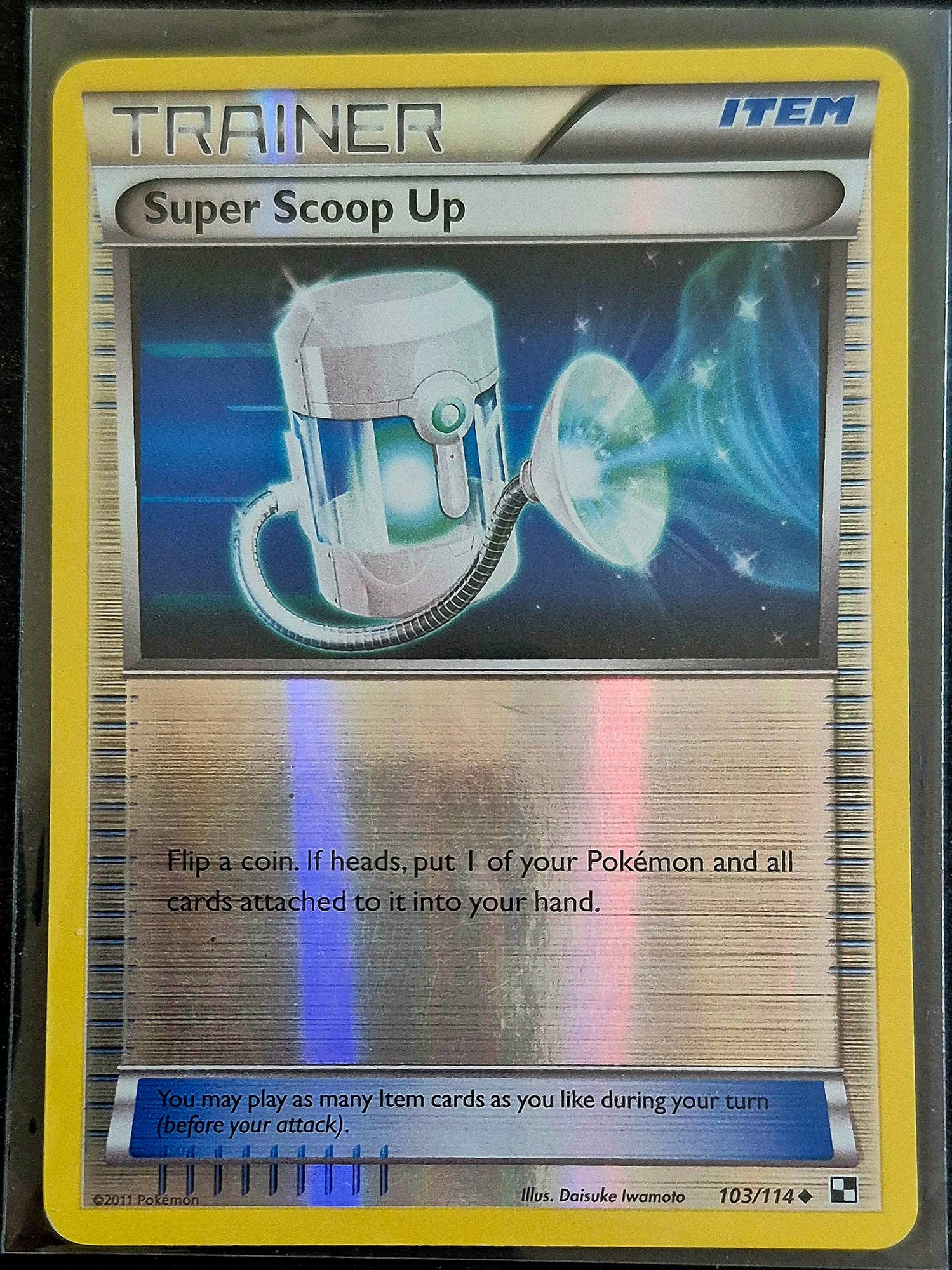 2011 SUPER SCOOP UP REVERSE HOLO TRAINER NO. 103/114 POKEMON CARD #15977 |  Auctionninja.com