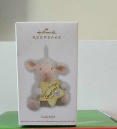 LIKE NEW 2012 HALLMARK KEEPSAKE CORN POPPER HAND CRAFTED AND FABRIC CHRISTMAS TREE ORNAMENT