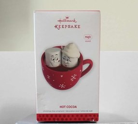 LIKE NEW 2013 HALLMARK KEEPSAKE HOT COCA BATTERY OPERATED CHRISTMAS TREE ORNAMENT