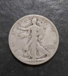 1923-S WALKING LIBERTY SILVER HALF DOLLAR GOOD CONDITION
