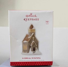 LIKE NEW 2013 HALLMARK KEEPSAKE O COME ALL YE FAITHFUL BATTERY OPERATED CHRISTMAS TREE ORNAMENT
