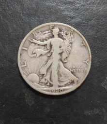1920 WALKING LIBERTY SILVER HALF DOLLAR VG CONDITION