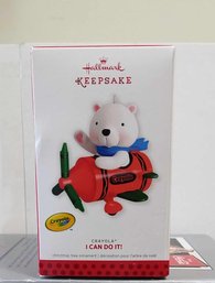 LIKE NEW 2013 HALLMARK KEEPSAKE I CAN DO IT ARTIST CRAFTED CHRISTMAS TREE ORNAMENT