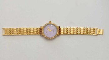 BRAND NEW ELIYINA GOLD TONED QUARTZ 2404 WOMENS WRIST WATCH