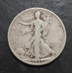 1935-S WALKING LIBERTY SILVER HALF DOLLAR VG CONDITION