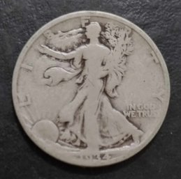 1934-D WALKING LIBERTY SILVER HALF DOLLAR GOOD CONDITION
