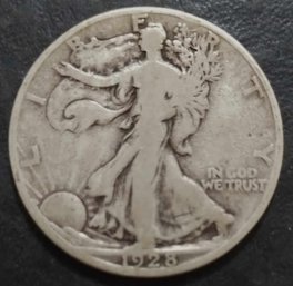 1928-S WALKING LIBERTY SILVER HALF DOLLAR GOOD CONDITION