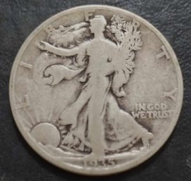 1935-D WALKING LIBERTY SILVER HALF DOLLAR GOOD CONDITION