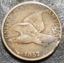 1857 FLYING EAGLE CENT SHARP