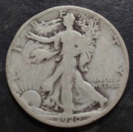 1920-S WALKING LIBERTY SILVER HALF DOLLAR GOOD CONDITION