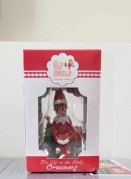 LIKE NEW 2013 CCA AND B THE ELF ON A SHELF HAND PAINTED CHRISTMAS TREE ORNAMENT