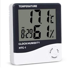 HTC-1 Digital Thermometer Hygrometer Clock Alarm/Alarm