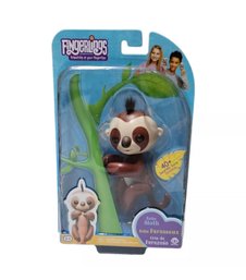Fingerlings Baby Sloth - Kingsley (Brown) - Interactive Baby Pet - By WowWee