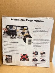 Stove Covers, 8 Pcs 0.2 Mm 10.6' X 10.6' Gas Range Protectors With 2 Pcs 21' Silicone Gap Cover
