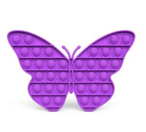 2 POP Fidget Toys Finger Push Bubble (1,Butterfly)