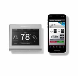 Honeywell Home Silver Smart Compatible Thermostat With Wi-Fi Compatibility