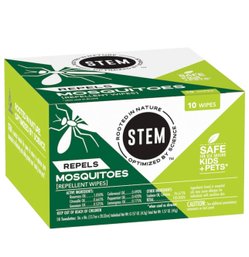STEM 10-Count Mosquito Repellent Unscented Skin Indoor/Outdoor Wipes