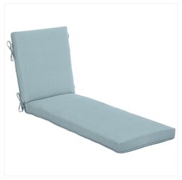 Hampton Bay 71in L.  21in W. 4in H.Outdoor Chaise Lounge Cushion In Surf
