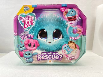 Scruff A Luvs Rescue Pet Soft Toy Aqua - Rabbit, Cat Or Dog