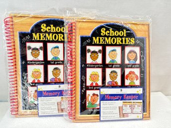 Set Of 2 School Memories, Memory Keeper, Up To 8th Grade