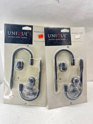 2 Pack Holdback Arms For Scarves And Curtains In Black Finish