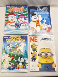 Lot Of 4 Kids Coloring And  Activity Books