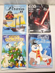 Lot Of 4 Kids Coloring And  Activity Books